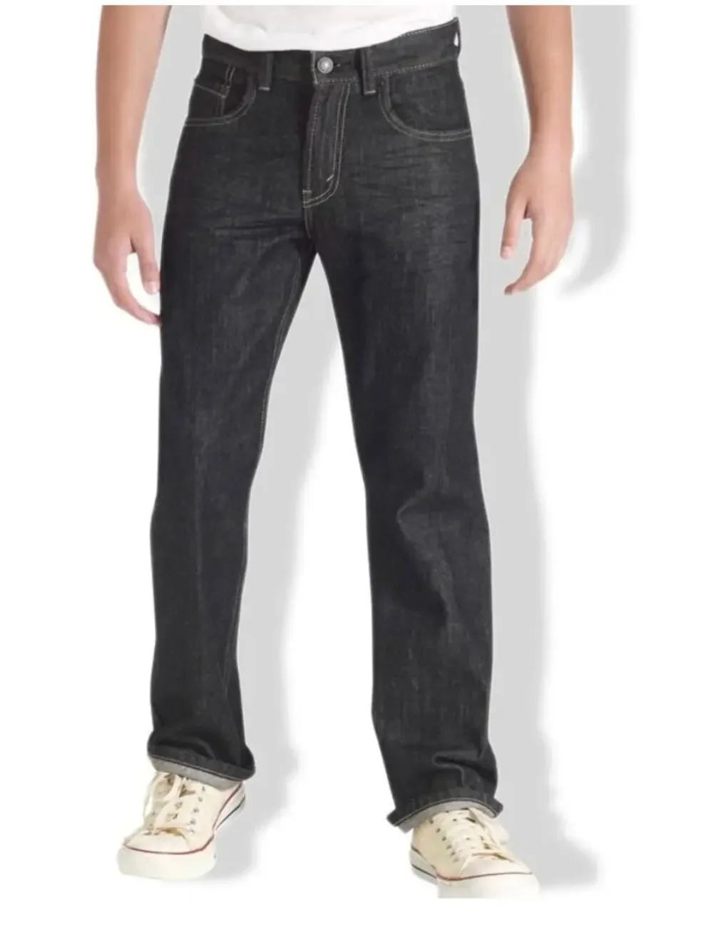 Levi's 505 Regular Fit Straight Leg Jeans | Boys 10 Slim 23x25, 3D Black